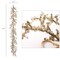 Gold Iced Twig Garland | 5-Foot | Holiday Xmas Accents | Christmas Garlands | Table & Mantel | Home & Office Decor (Set of 2)